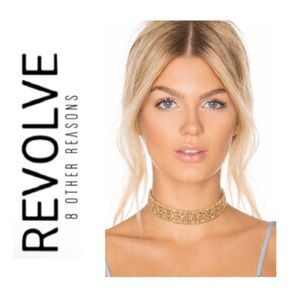NWT Revolve x 8 Other Reasons Wicked Yellow Brick Road Choker Necklace in Gold